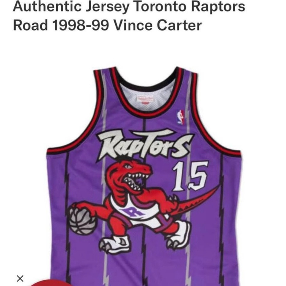 Mitchell & Ness Toronto Raptors Vince Carter Hardwood Classics Jersey